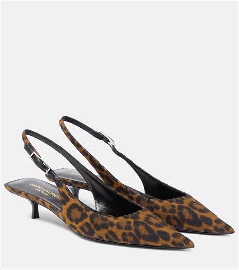 ysl leopard print shoes|SAINT LAURENT Cherish leopard.